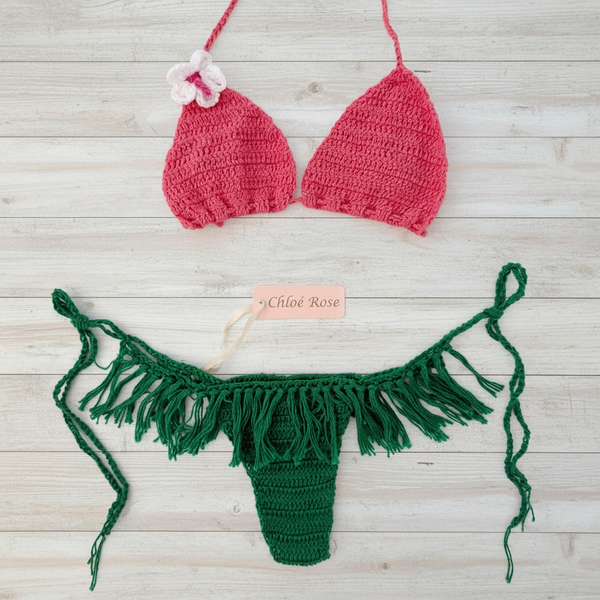 Hula Hula Fringe Bottom  (Green)