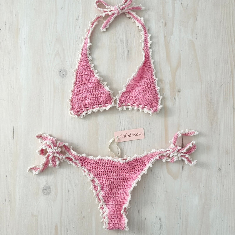 Candy Crochet Halter Top (Strawberry)