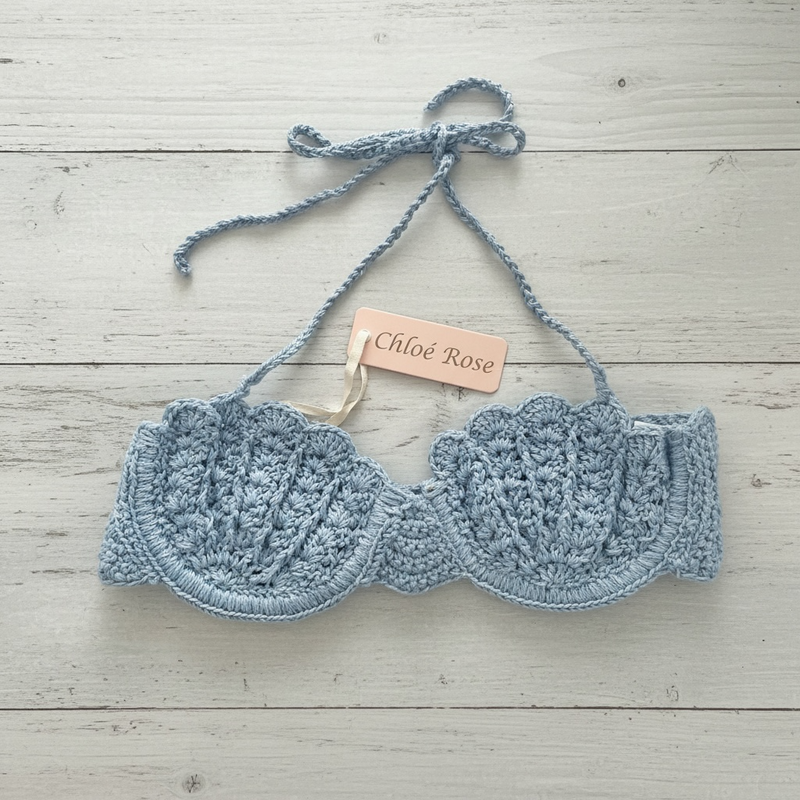 Ocean Shell Underwire Bustier (Blueberry)