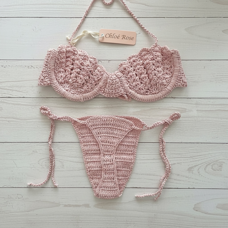 Ocean Thong Bottom (Pink Blush)