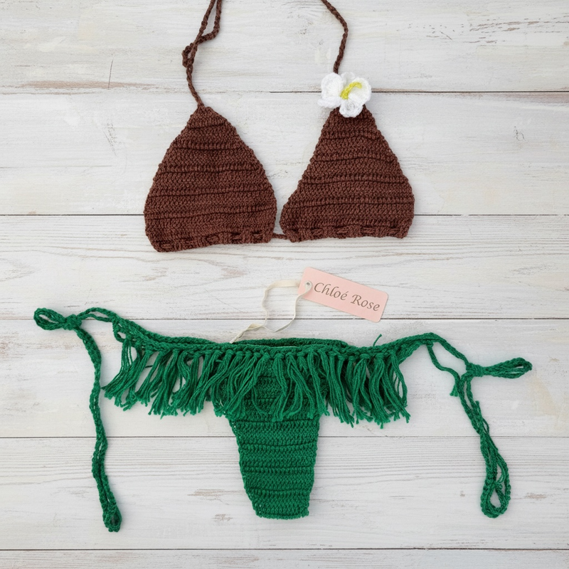 Hula Hula Fringe Bottom  (Green)