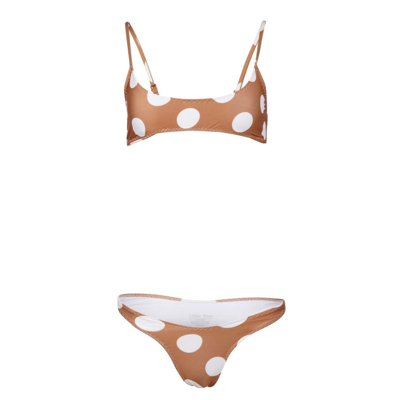 Piña Bottom in Toasted Coconut Polka