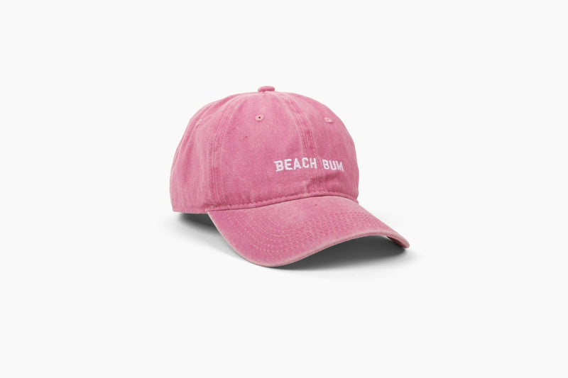 Dad Hat- Beach Bum Logo in Lime