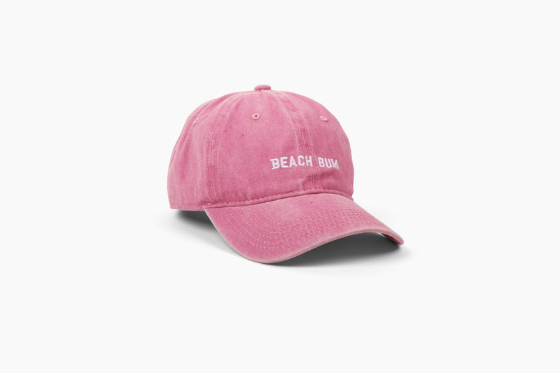 Dad Hat- Beach Bum Logo in Rose